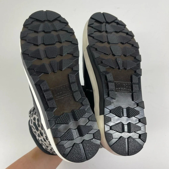 Cougar Wink Boots Womens Size 6 Gray Black Leopard Lace Up Waterproof NWT - Picture 8 of 10